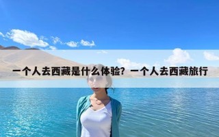 一个人去西藏是什么体验？一个人去西藏旅行