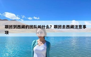 跟团到西藏的团队叫什么？跟团去西藏注意事项