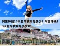 阿里环线13天包车费用是多少？阿里环线13天包车费用是多少呢