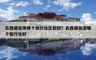 去西藏选择哪个旅行社比较好？去西藏旅游哪个旅行社好