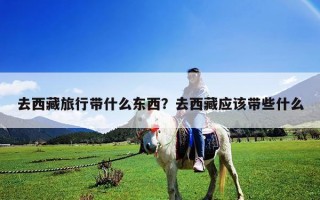 去西藏旅行带什么东西？去西藏应该带些什么